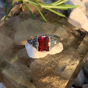 Original Art deco Sterling Silver Ring